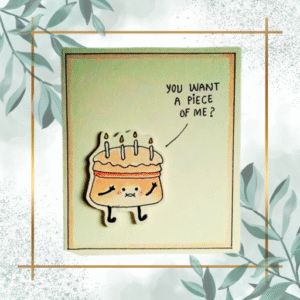 🎂 a little laughter, a lot of love — 3d handmade card