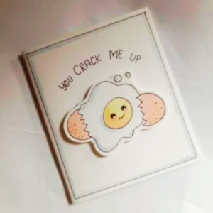 ✉️ simple yet funny — 3d handmade card